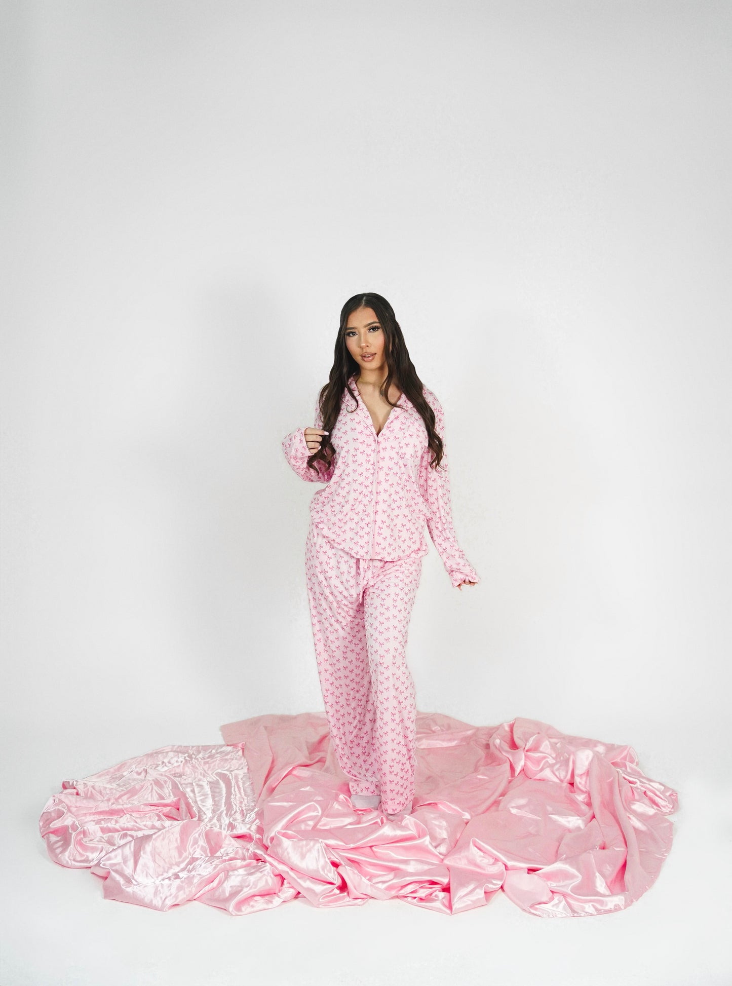 Pink On Pink Bow Set